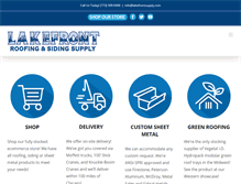 Tablet Screenshot of lakefrontsupply.com